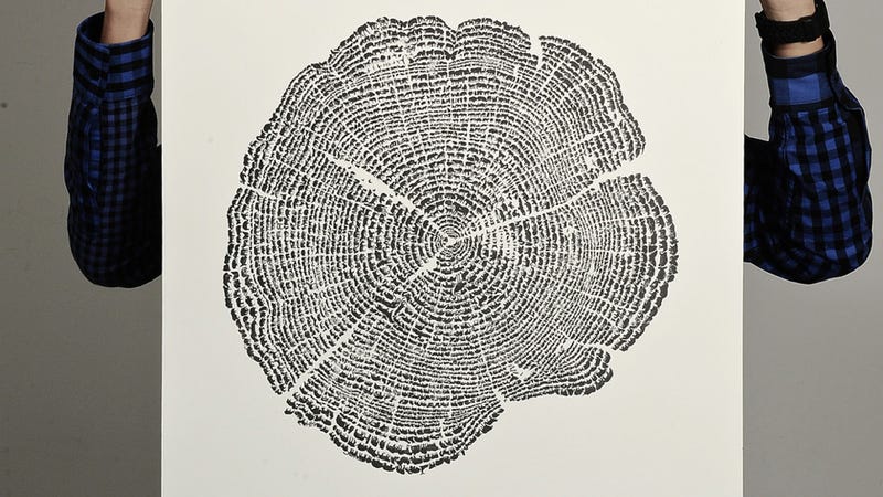 Illustration for article titled Optical illusion poster is a tree . . . until you examine it more closely