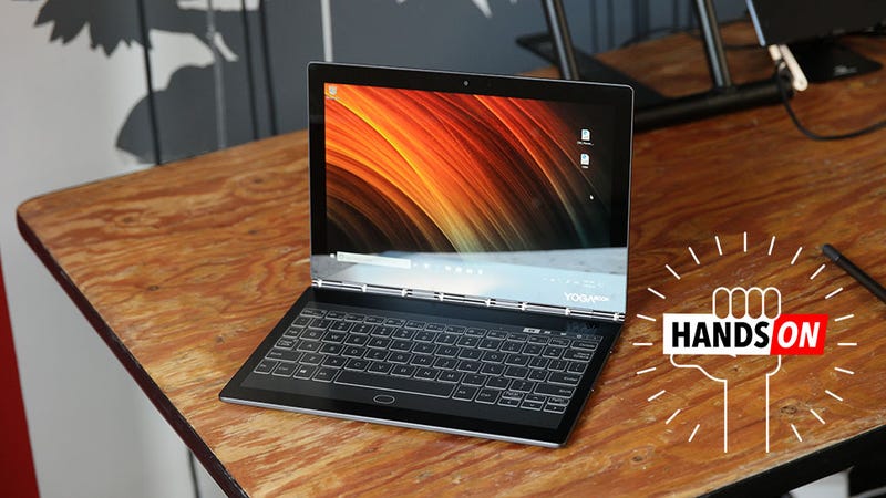 Illustration for article titled The New Lenovo Yoga Book's Second E-Ink Display Is a Refreshingly Neat Idea