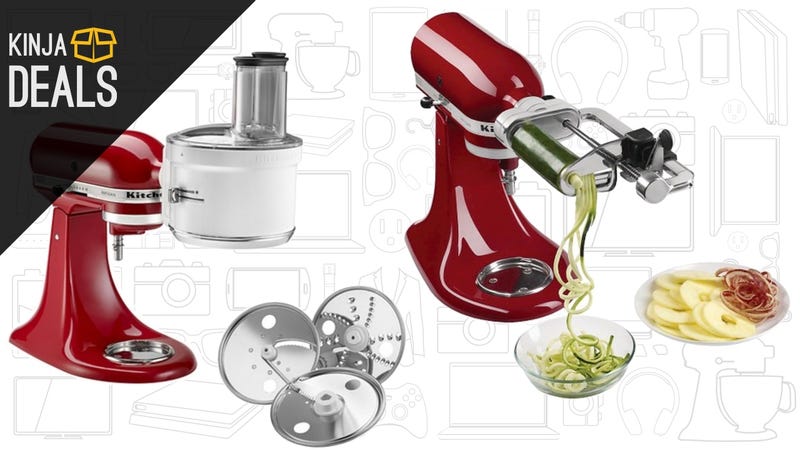 Illustration for article titled Save 25% on KitchenAid Mixers, Attachments, and Accessories, Today Only