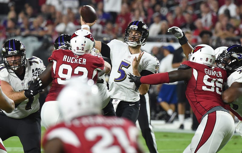 Illustration for article titled Joe Flacco's Headset Stopped Working On The Ravens' Final Drive