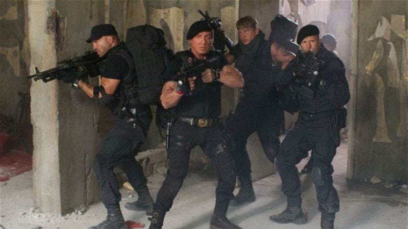 Illustration for article titled Sylvester Stallone promises no more PG-13 Expendables, assumes there will be more Expendables