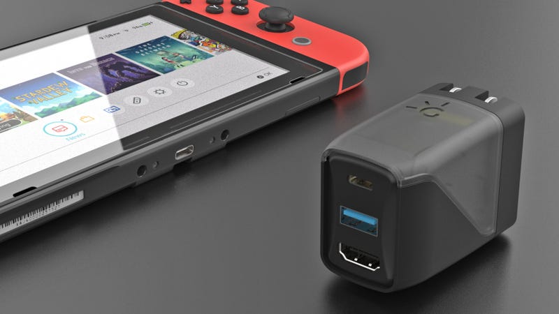 Illustration for article titled This Unassuming Charger Will Power a Switch, Connect It to a TV, and Charge Other Stuff Too