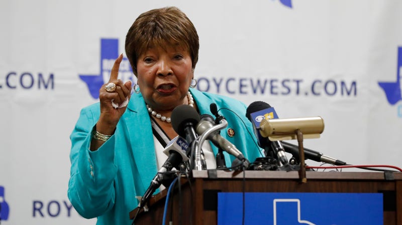 Rep. Eddie Bernice Johnson (D-Texas) at a campaign event in Dallas, July 2019. The head of the House science committee has launched an investigation related to Sharpiegate.