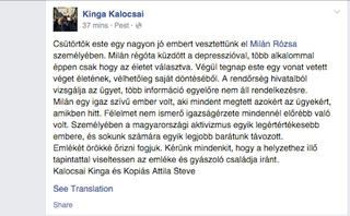Illustration for article titled Meghalt a Fidesz-székháznál őrizetbe vett fiatal aktivista