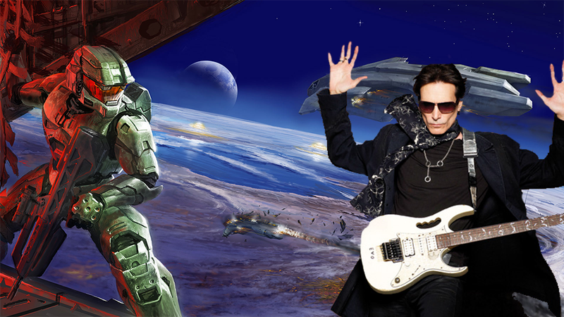 Illustration for article titled There Is Video Evidence Of Steve Vai Shredding On The Halo 2 Soundtrack