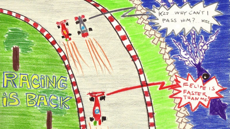 Illustration for article titled The 2011 Australian Grand Prix in Crayola