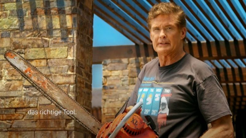 Illustration for article titled Human sharknado David Hasselhoff joins Sharknado 3