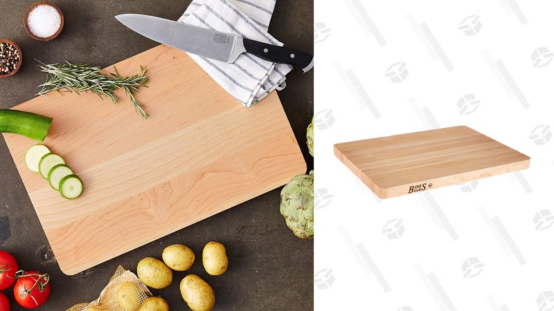 John Boos Maple Wood Edge Grain Reversible Cutting Board 18"x 12" x 1.25" | $28 | Amazon