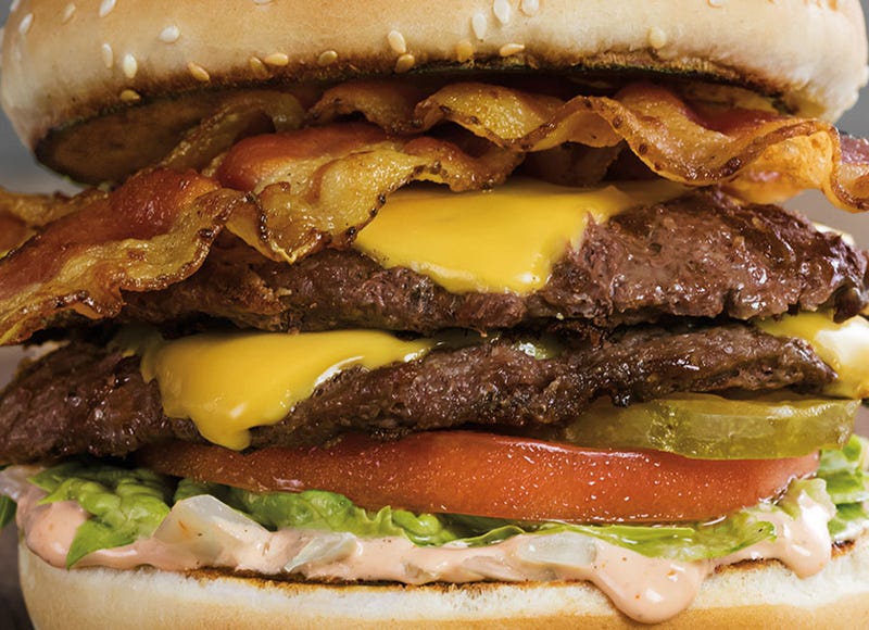 The Bacon Boy es una de las hamburguesas registradas de Farmer Boys que incorporan bacon