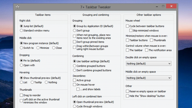 7+ Taskbar Tweaker 5.14.3.0 instal the new for ios