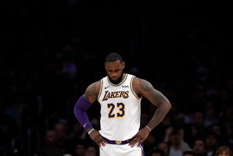 Los Angeles Lakers’ LeBron James (23) during the first half of an NBA basketball game against the Memphis Grizzlies Sunday, Dec. 23, 2018, in Los Angeles.