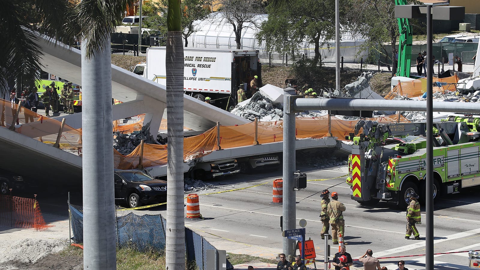 Florida Pedestrian Bridge Constructed Barely A Week Ago Collapses, Killing Multiple People