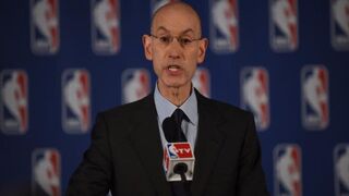 NBA Commissioner Adam Silver at April 29, 2014, press conference in New York CityEMMANUEL DUNAND/AFP/Getty Images