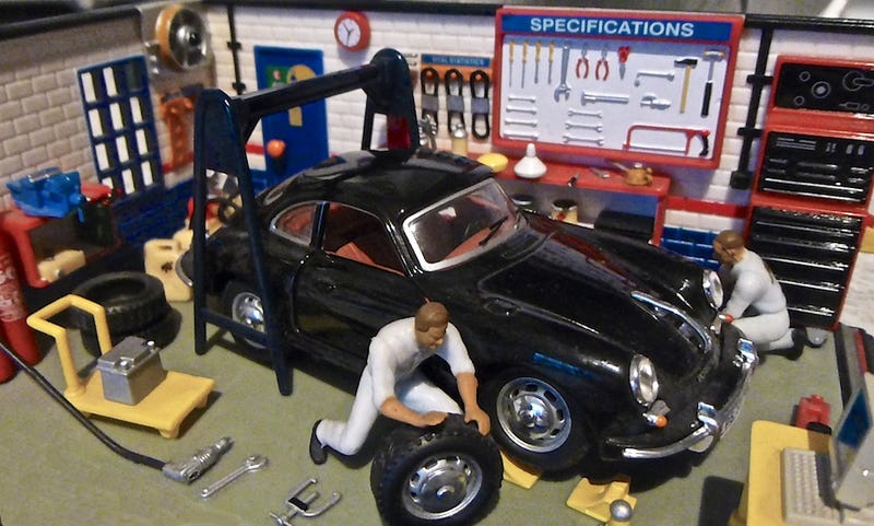 You wish your garage was this tidy! (Photo Credit: Les Chatfield/Flickr)