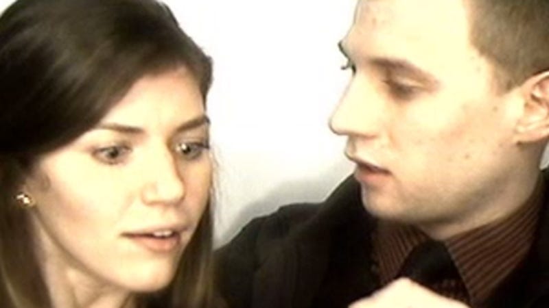 Illustration for article titled Girl Freaks Out After Guy Proposes in Photo Booth
