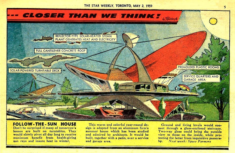 Illustration for article titled Follow-The-Sun House (1959)