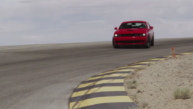 The Dodge Challenger Srt Hellcat Has An Air Intake In Its