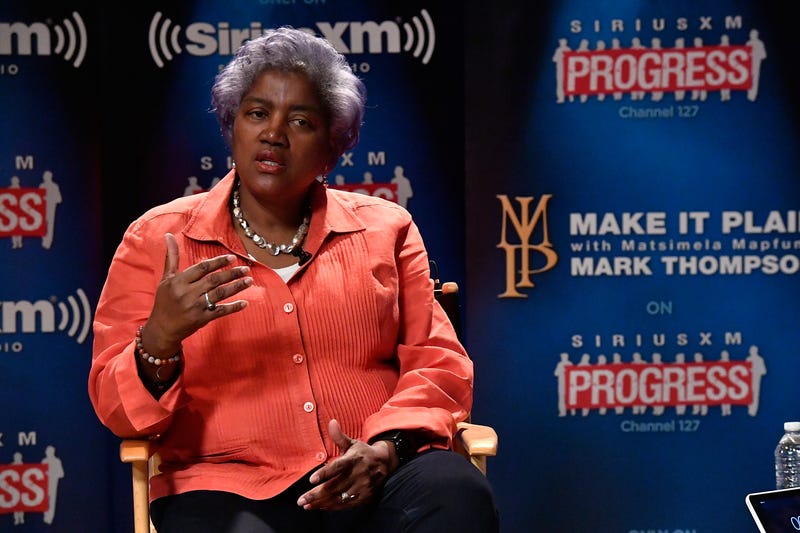 DNC interim Chair Donna Brazile during a “Leading Ladies” discussion at SiriusXM studios on Oct. 17, 2016, in Washington, D.C. Larry French/Getty Images for SiriusXM