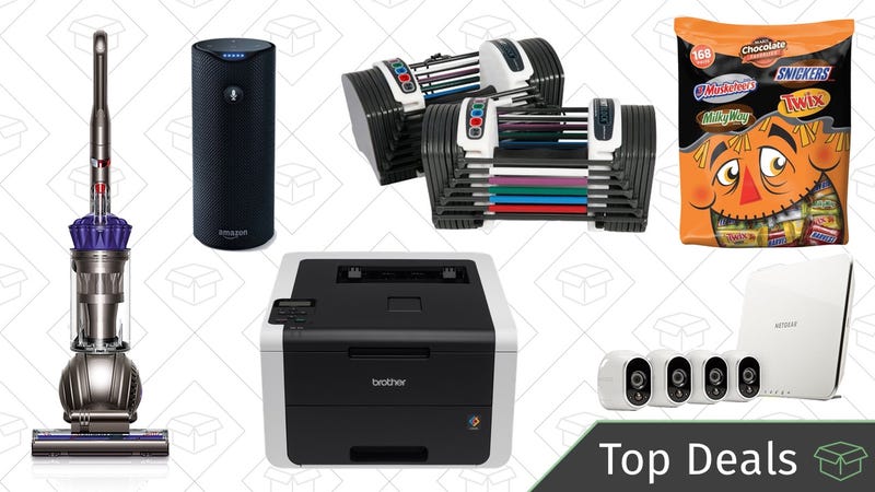 Illustration for article titled Thursday's Best Deals: Dyson Vacuum, Halloween Candy, Adjustable Dumbbells, and More