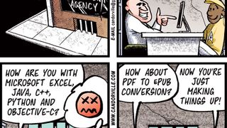 Illustration for article titled Candorville Comic: Employment Skills