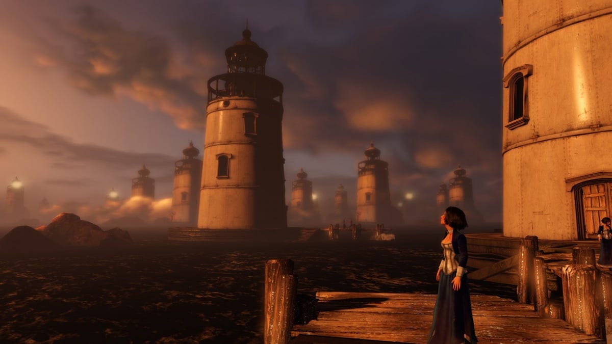 Light Up Bioshock Infinite Lighthouse Cake Topper