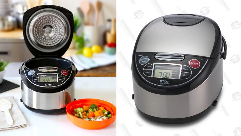Tiger Rick Cooker with Food Steamer, 5.5 cup | $145 | Rakuten | Use code TIGR24Tiger Rick Cooker with Food Steamer, 10 cup | $165 | Rakuten | Use code TIGR24