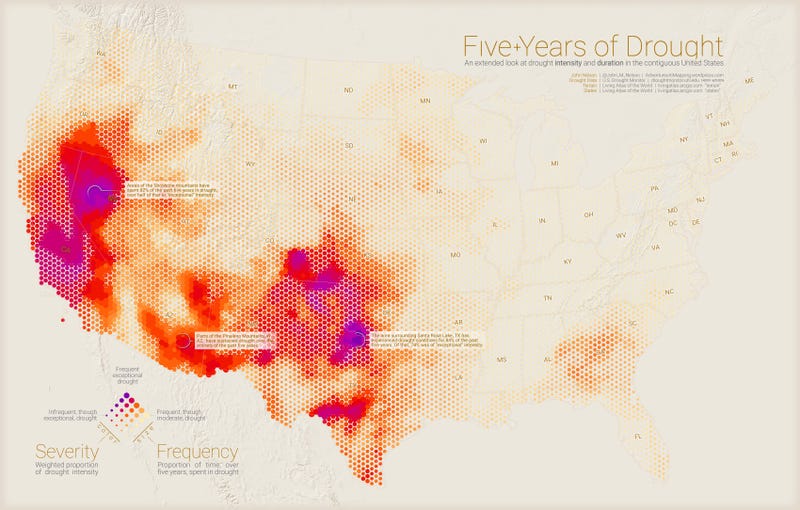 Illustration for article titled What Five Years of Drought Have Done to the United States