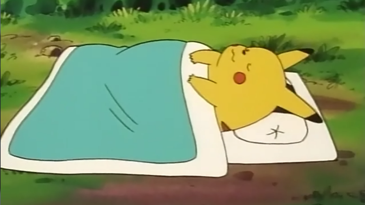 sleeping pikachu squishmallow