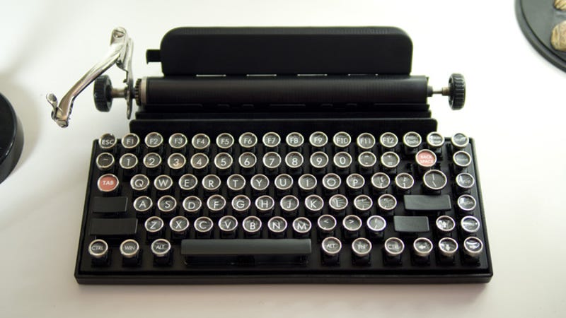 vintage typewriter keyboard