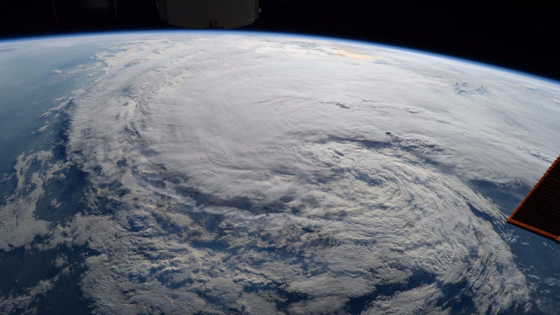 Hurricane Harvey, as seen from low-Earth orbit.