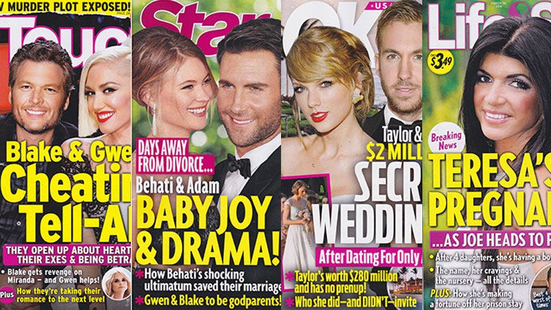 Illustration for article titled This Week In Tabloids: Taylor Swift & Calvin Harris Will Marry Soon, Whether We Like It Or Not