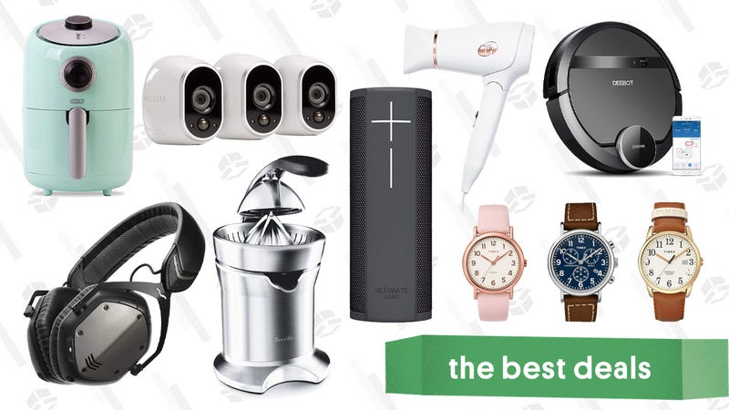 Illustration for article titled Friday's Best Deals: Timex Watches, Robotic Vacuums, Arlo Security Cameras, and More