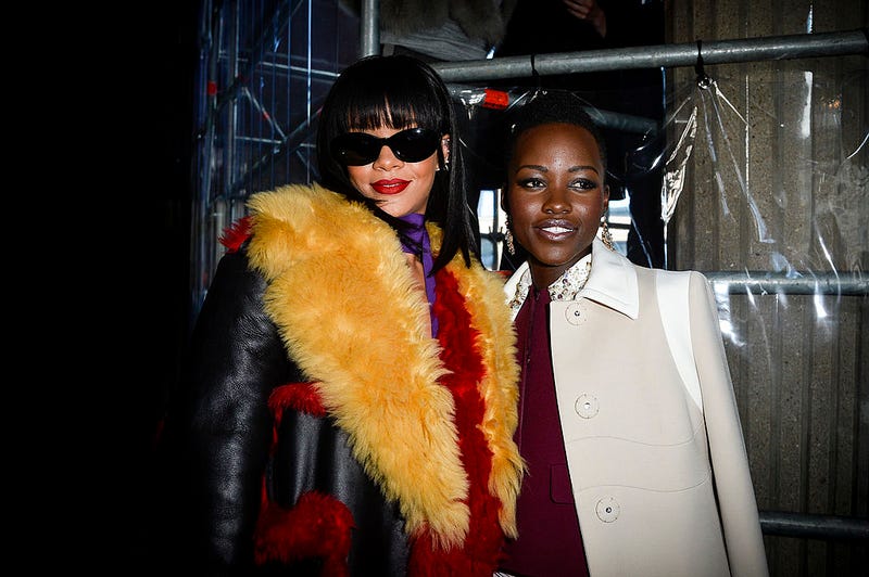 Rihanna and Lupita Nyong’o (Pascal Le Segretain/Getty Images)