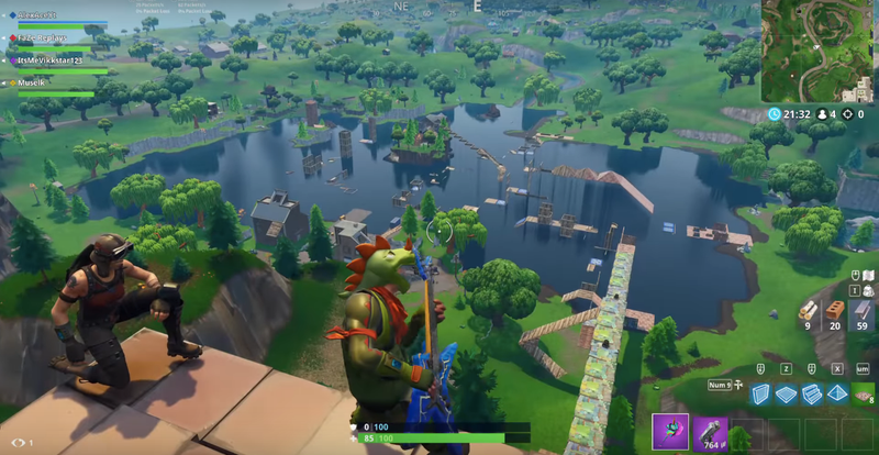 Fortnite Streamers Make A Ninja Warrior Course - 