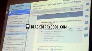 Illustration for article titled First Look at BlackBerry Playbook's Massively Late Native Email, Calendar and Contacts