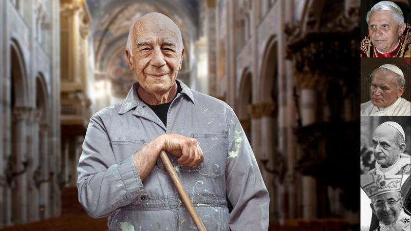 The Vatican’s janitor, Giuseppe "Beppe" Falduto, is accused of making popes watch him masturbate.