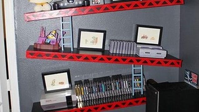 These Donkey Kong Shelves Set a Pretty High Bar for Shelving