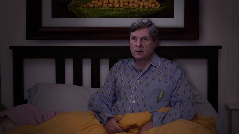 At one point during the nightmare, Vilsack thought he had woken up, only to see that his wife sleeping next to him was a piece of rotten corn on the cob.
