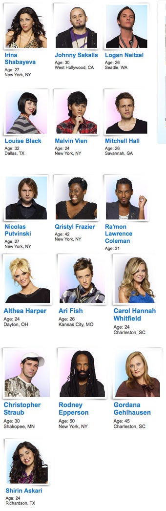Illustration for article titled Project Runway Season 6 Designers Revealed!