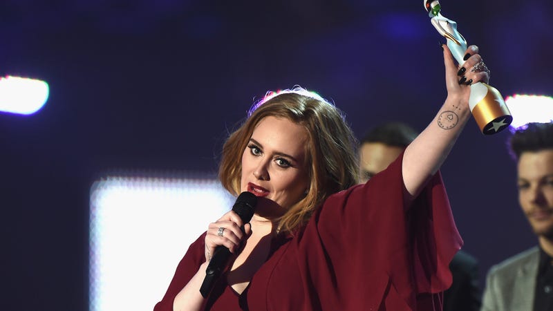 Illustration for article titled Adele Uses Her Acceptance Speech at the Brits to Very Publicly Support Kesha