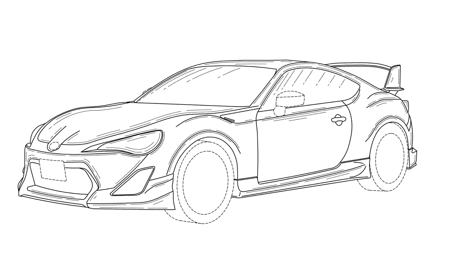 Toyota gt86 чертеж