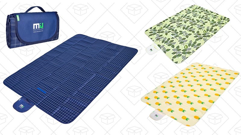 MIU COLOR Large Waterproof Outdoor Picnic Blanket (Navy Plaid) | $15 | Amazon | Use code J4692ZE4MIU COLOR Large Waterproof Outdoor Picnic Blanket (Pineapple) | $12 | Amazon | Use code FRLHLDL4MIU COLOR Large Waterproof Outdoor Picnic Blanket (Green Leaves) | $19 | Amazon| Use code NADVT266