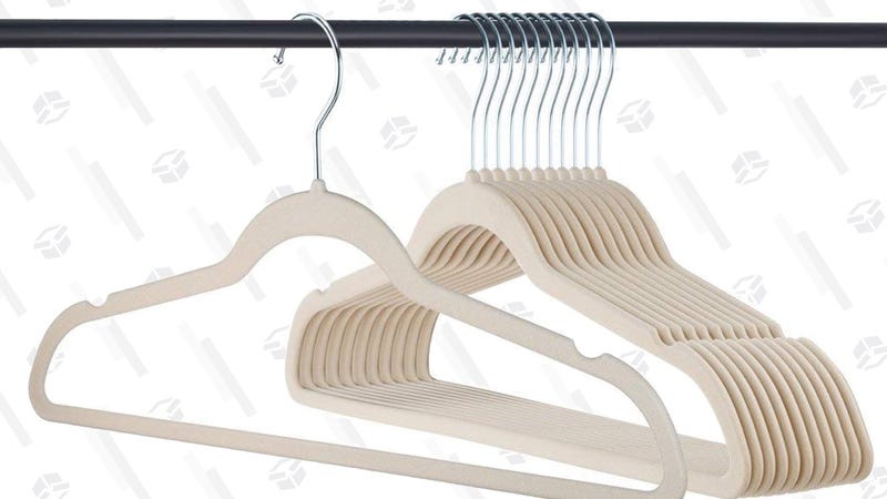 These Space-Saving Hangers Are Covered In Silk, and Back On Sale