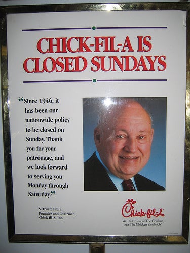 So Why Does Chick Fil A Advertise On Sundays