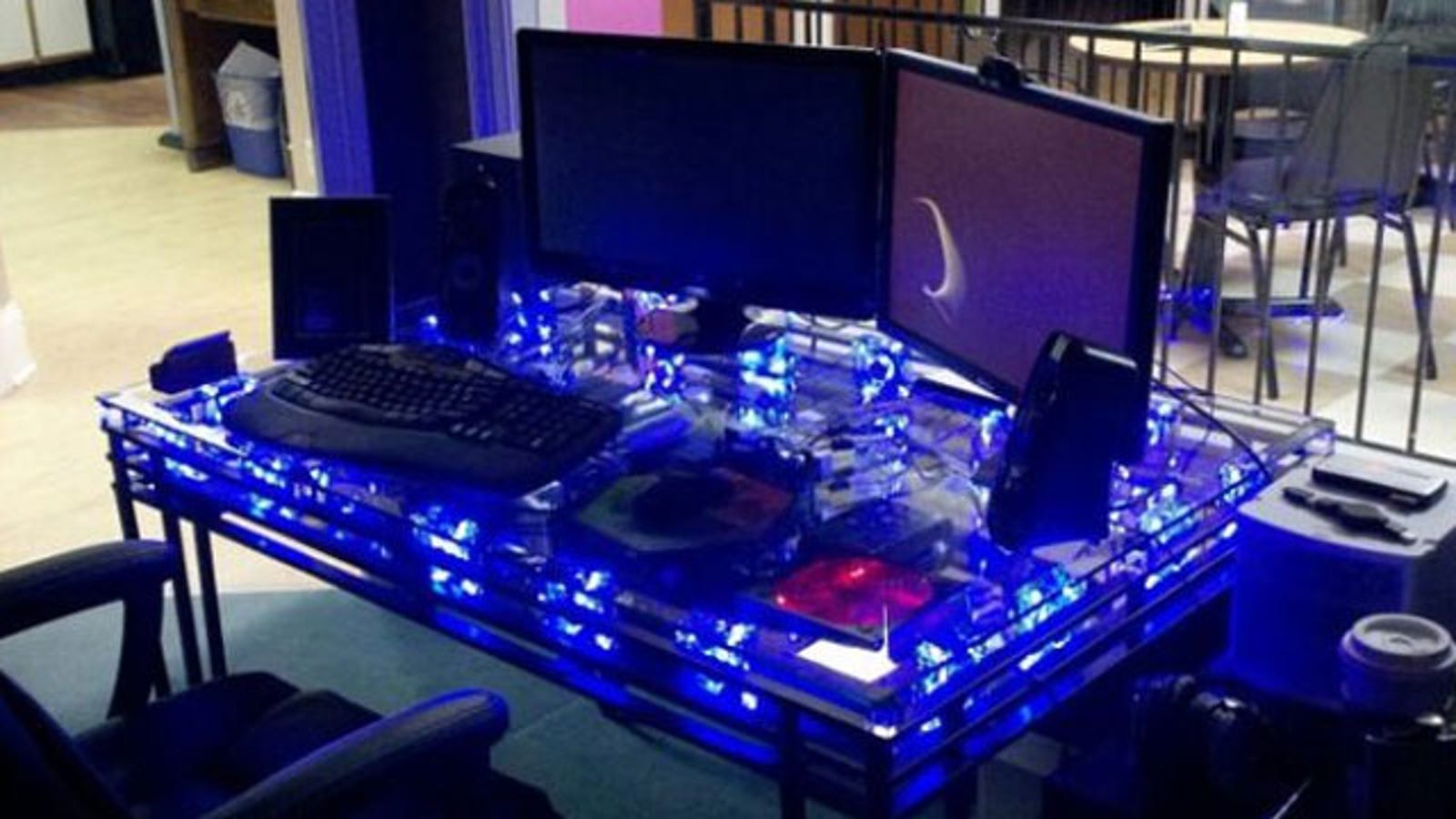 The Glowing PC in a Table