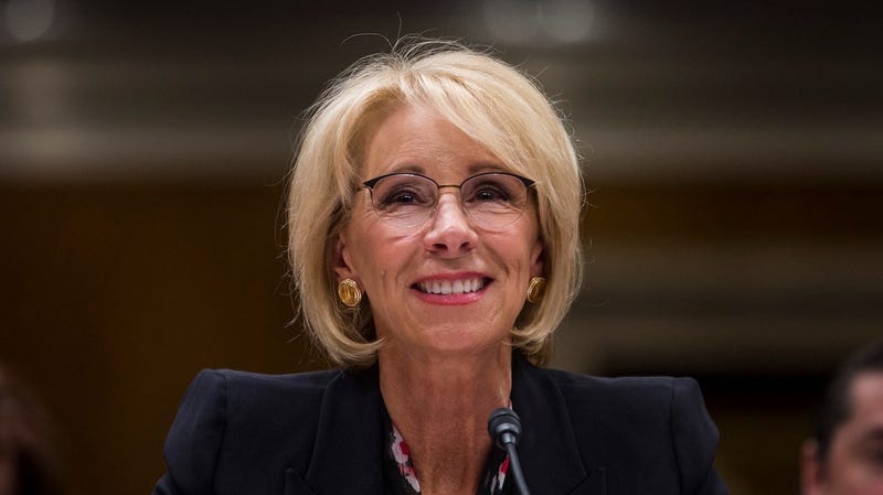 Illustration for article titled Please Respect That Betsy Devos Is an Introvert, Okay?
