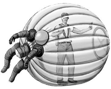 Illustration for article titled A Failed Prototype: The Hamster Ball Spacesuit