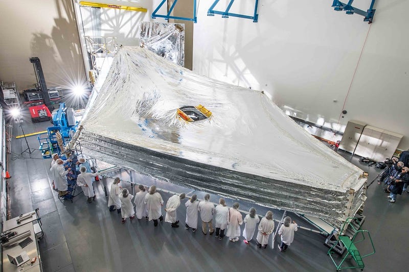 Illustration for article titled The Webb Telescope's New Sunshield Is SPF 1,000,000