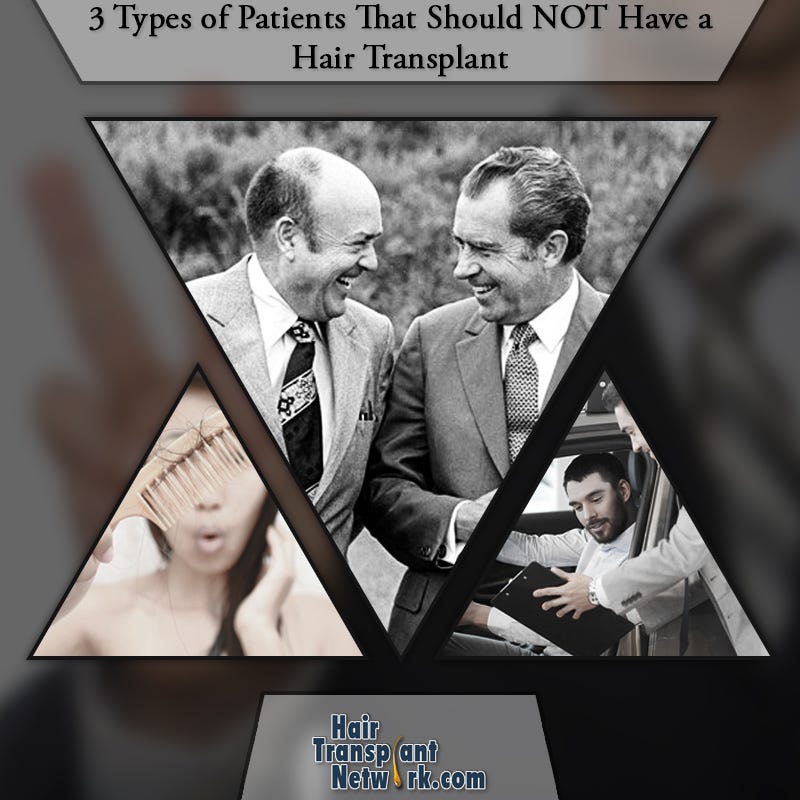 Illustration for article titled 3 Types of Patients That Should NOT Have a Hair
Transplant