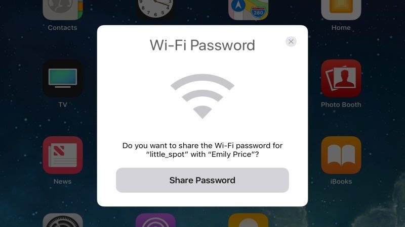 Ios 11 Makes Sharing Your Wi Fi Password Much Easier - illustration for article titled ios 11 makes sharing your wi fi password much easier